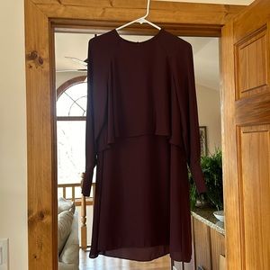 Who What Wear burgundy dress